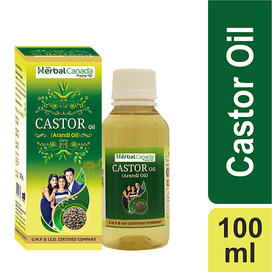 Herbal Canada Castor Oil - 100% Natural & Pure