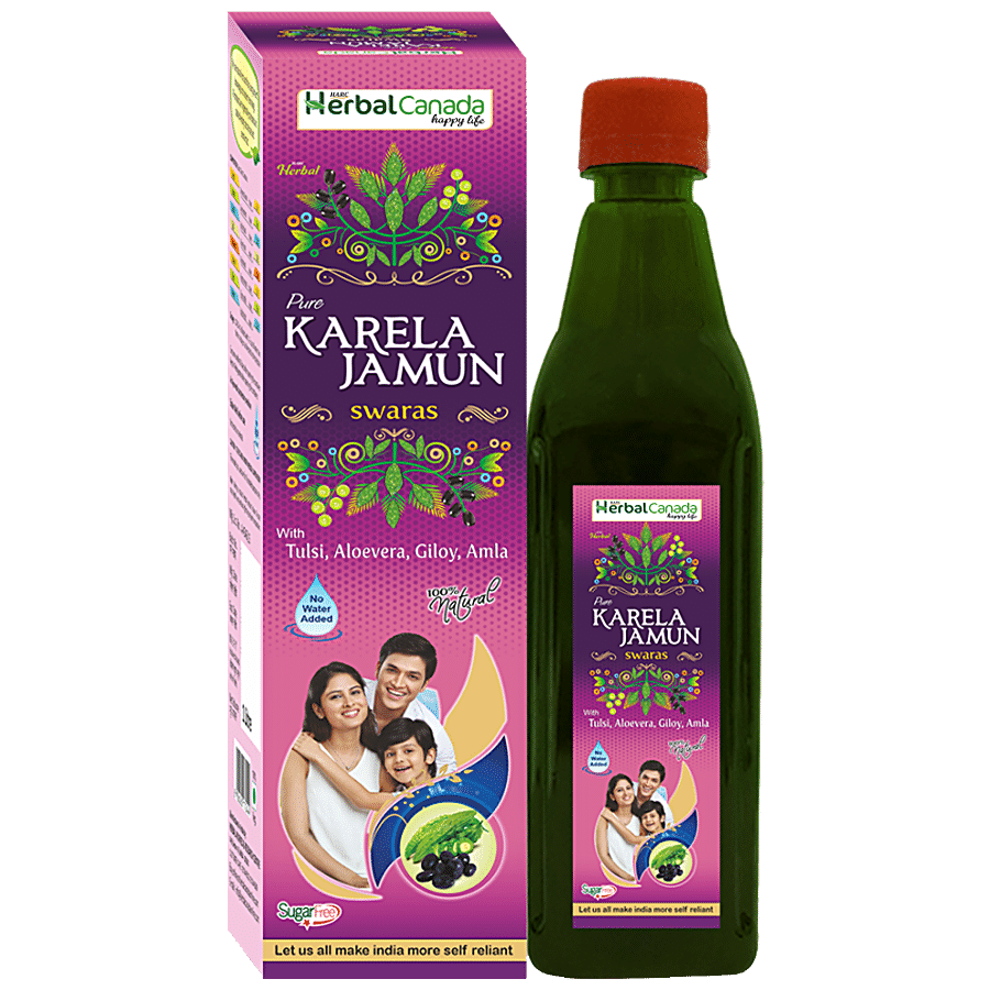 Herbal Canada Karela Jamun Swaras - Natural & Pure