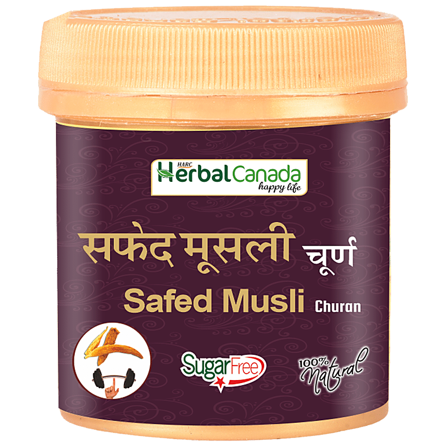 Herbal Canada Safed Musli Churan Powder - 100% Natural