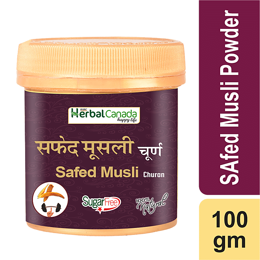 Herbal Canada Safed Musli Churan Powder - 100% Natural