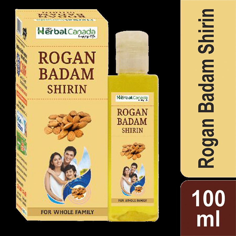 Herbal Canada Rogan Badam Oil - 100% Natural & Pure