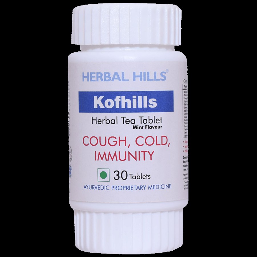 Herbal Hills Kofhills Herbal Tea Tablet - Mint Flavour