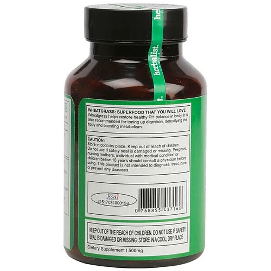 Herbalist Organic Capsules - Wheatgrass