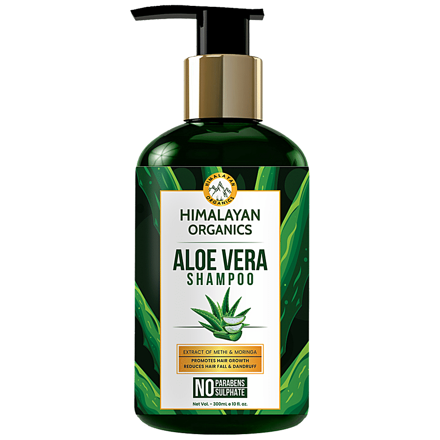 Himalayan Organics Aloevera Shampoo - Promotes Hair Growth