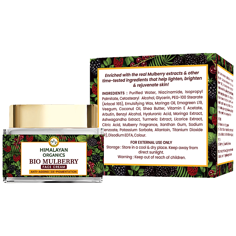 Himalayan Organics Bio Mulberry Face Cream - For Pigmentation