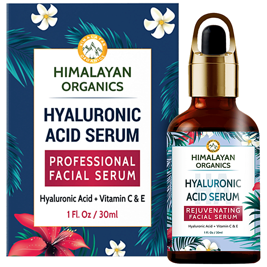 Himalayan Organics Hyaluronic Acid Face Serum - With Vitamin C & E