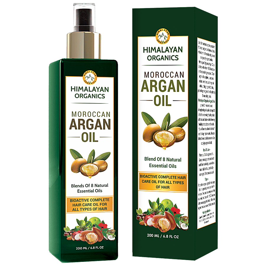 Himalayan Organics Moroccan Argan Oil For Hair Growth - No Parabens