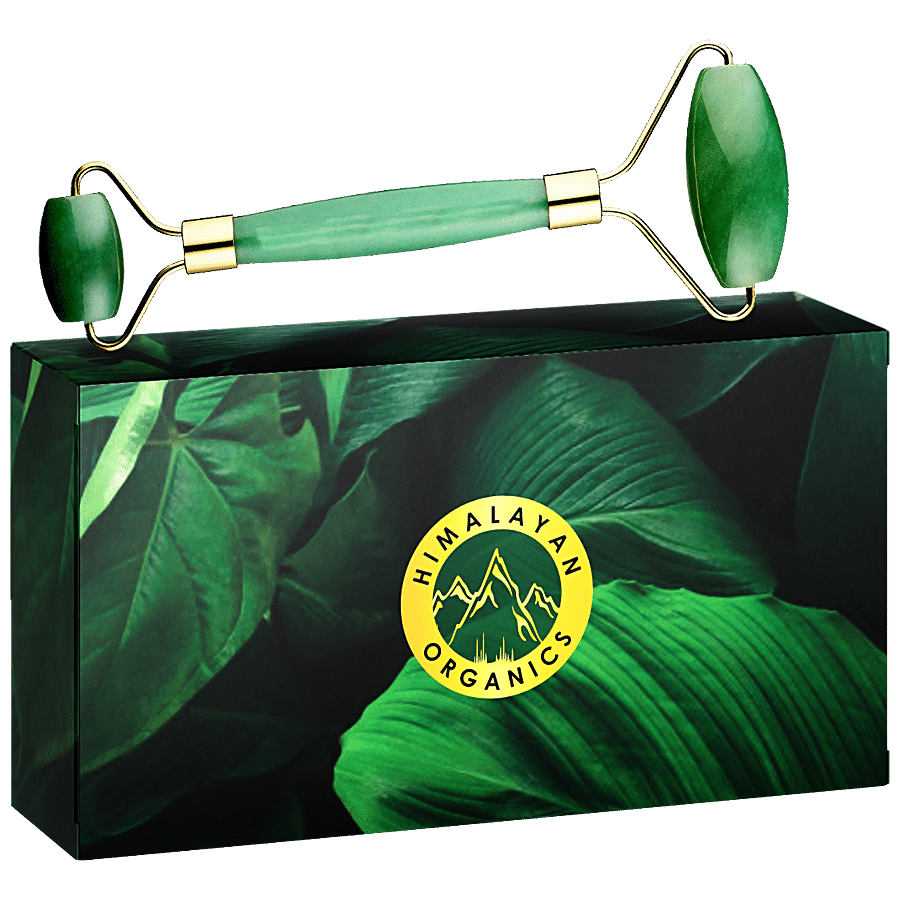 Himalayan Organics Natural Jade Roller - For Facial Massage