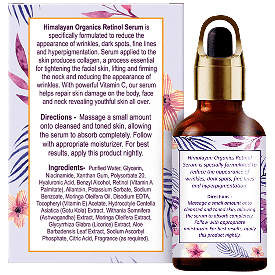 Himalayan Organics Retinol Facial Serum - With Hyaluronic Acid