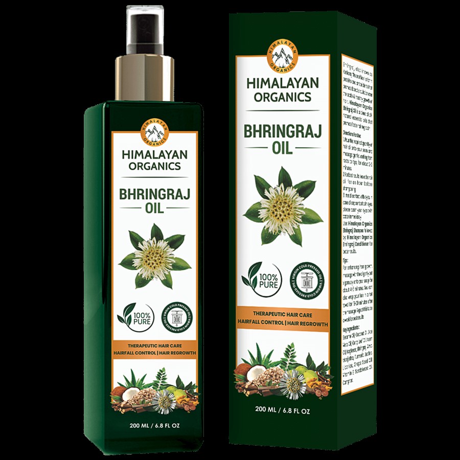 Himalayan Organics Bhringraj Hair Oil - Promotes Growth