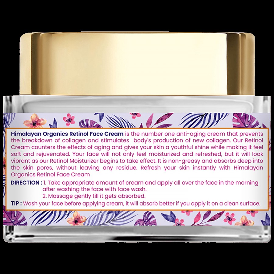 Himalayan Organics Retinol Night Cream - With Hyaluronic Acid