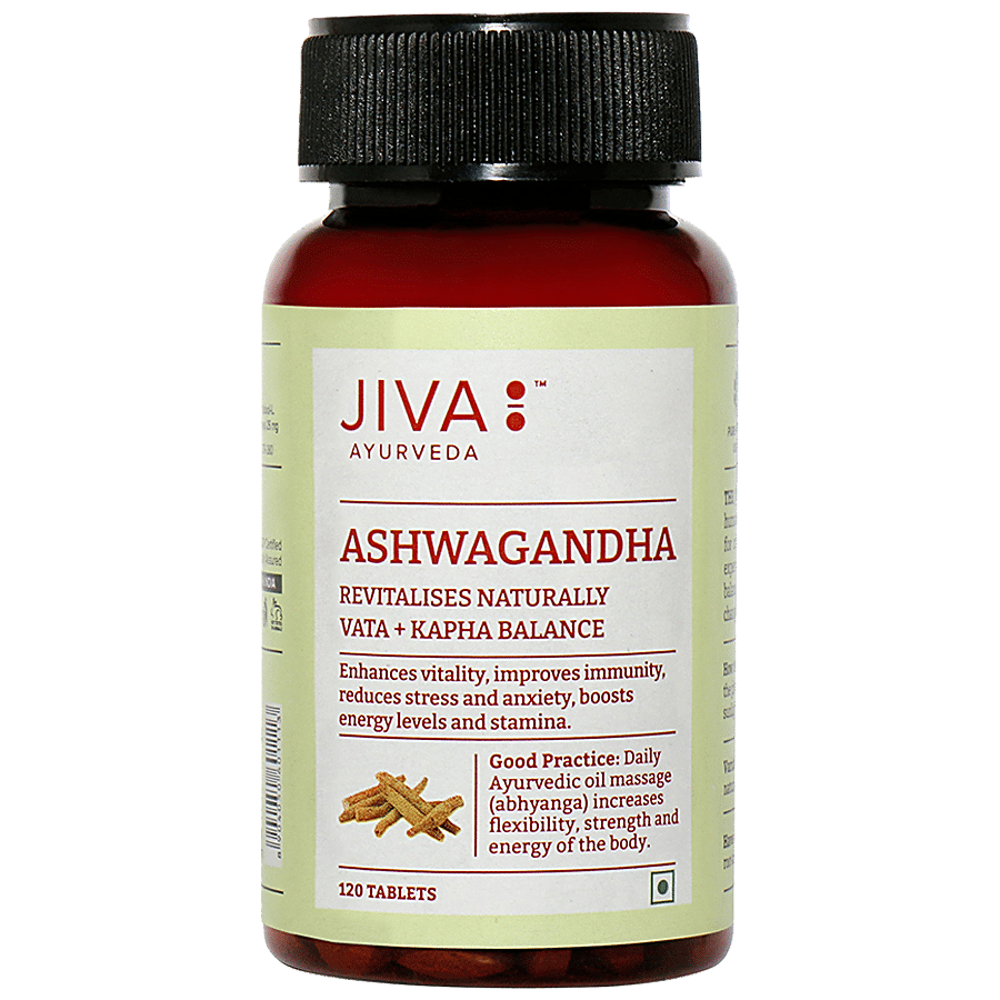 Jiva Ayurveda Ashwagandha Tablet - For Strength & Vitality