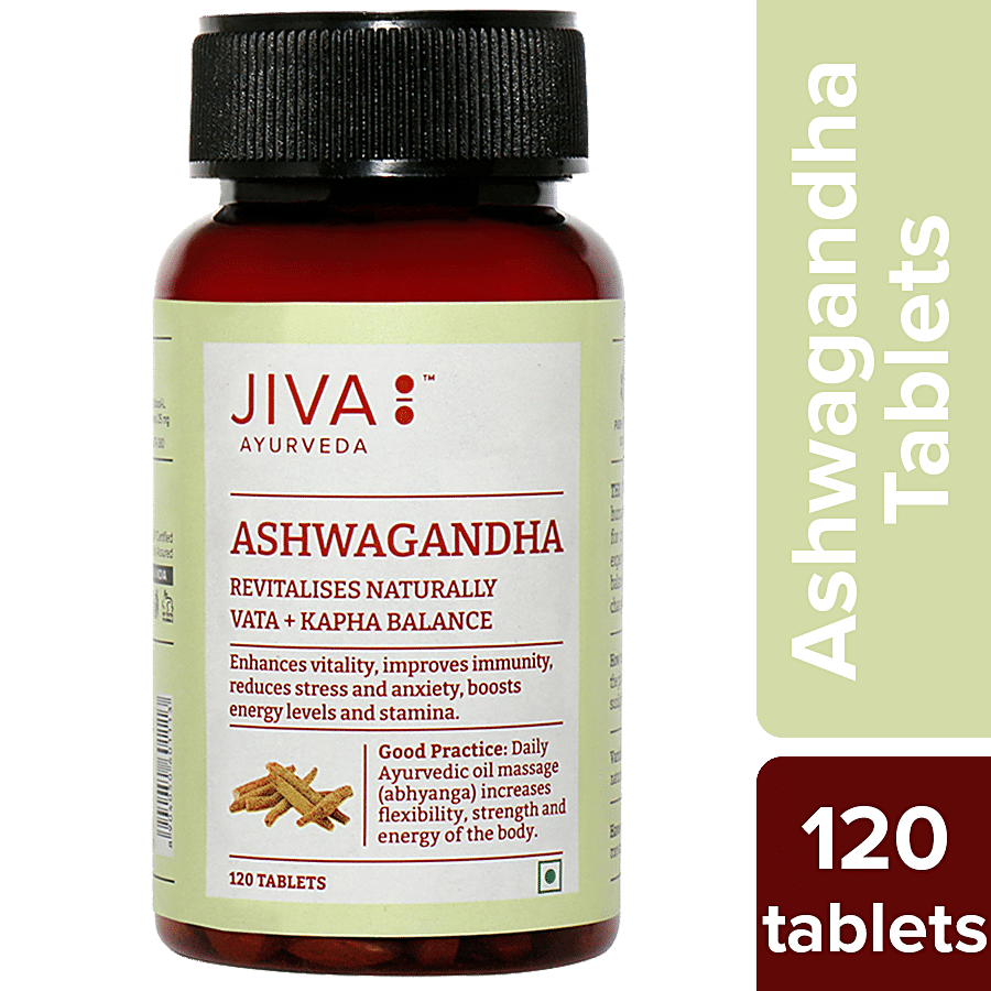 Jiva Ayurveda Ashwagandha Tablet - For Strength & Vitality