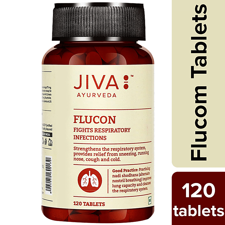 Jiva Ayurveda Flucon Tablet - Fights Allergy Naturally