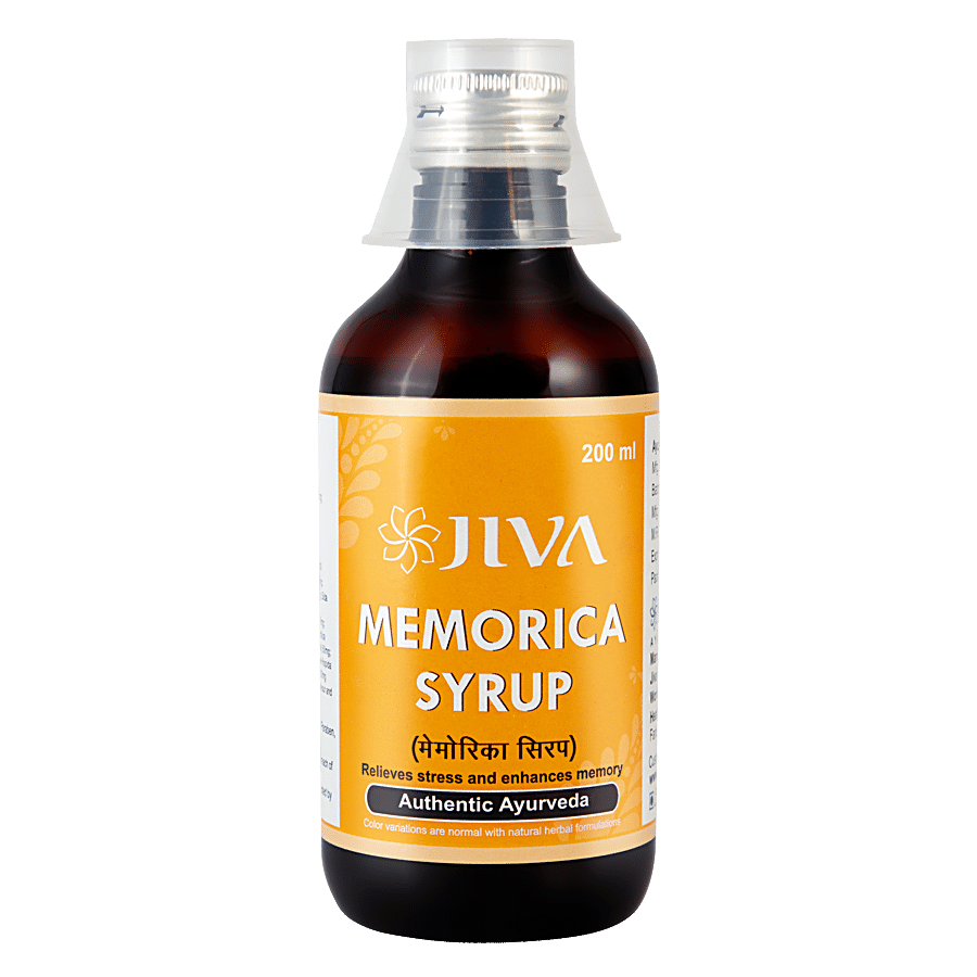 Jiva Ayurveda Memorica Syrup - Relieves Stress & Enhances Memory