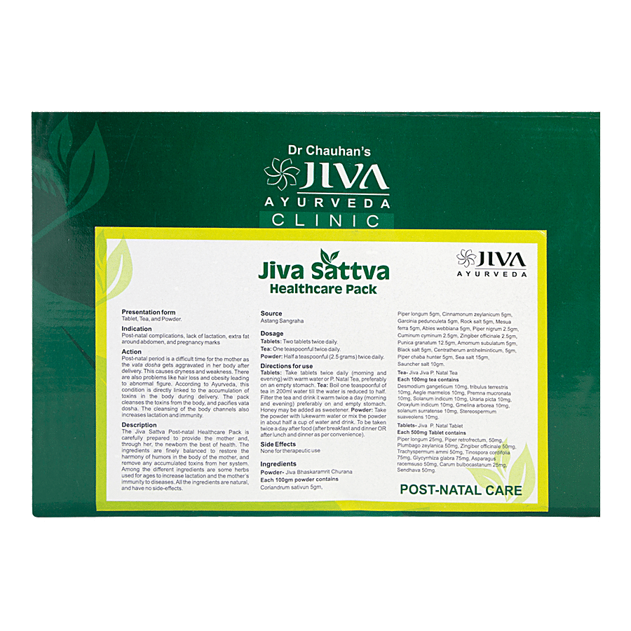 Jiva Ayurveda Sattva Post- Natal Health Care Pack