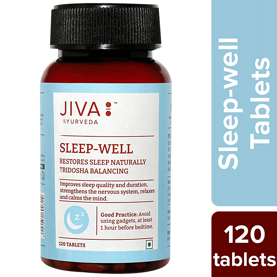 Jiva Ayurveda Sleep-Well Tablet - Effective In Sleep Disorders