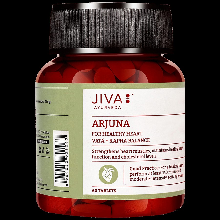 Jiva Ayurveda Arjuna Tablet - Strengthens Heart Muscles