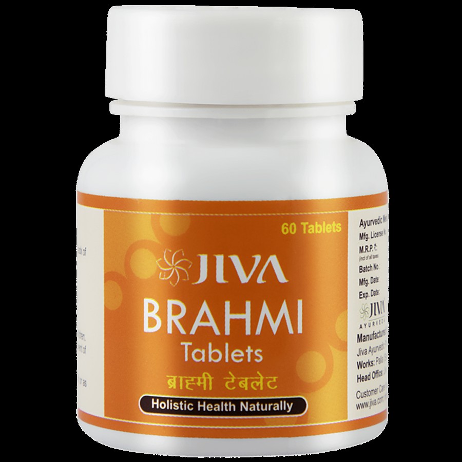 Jiva Ayurveda Brahmi Tablet - For Gaining Holistic Health Naturally