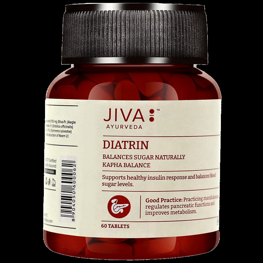 Jiva Ayurveda Diatrin Tablet - Controls Sugar Naturally