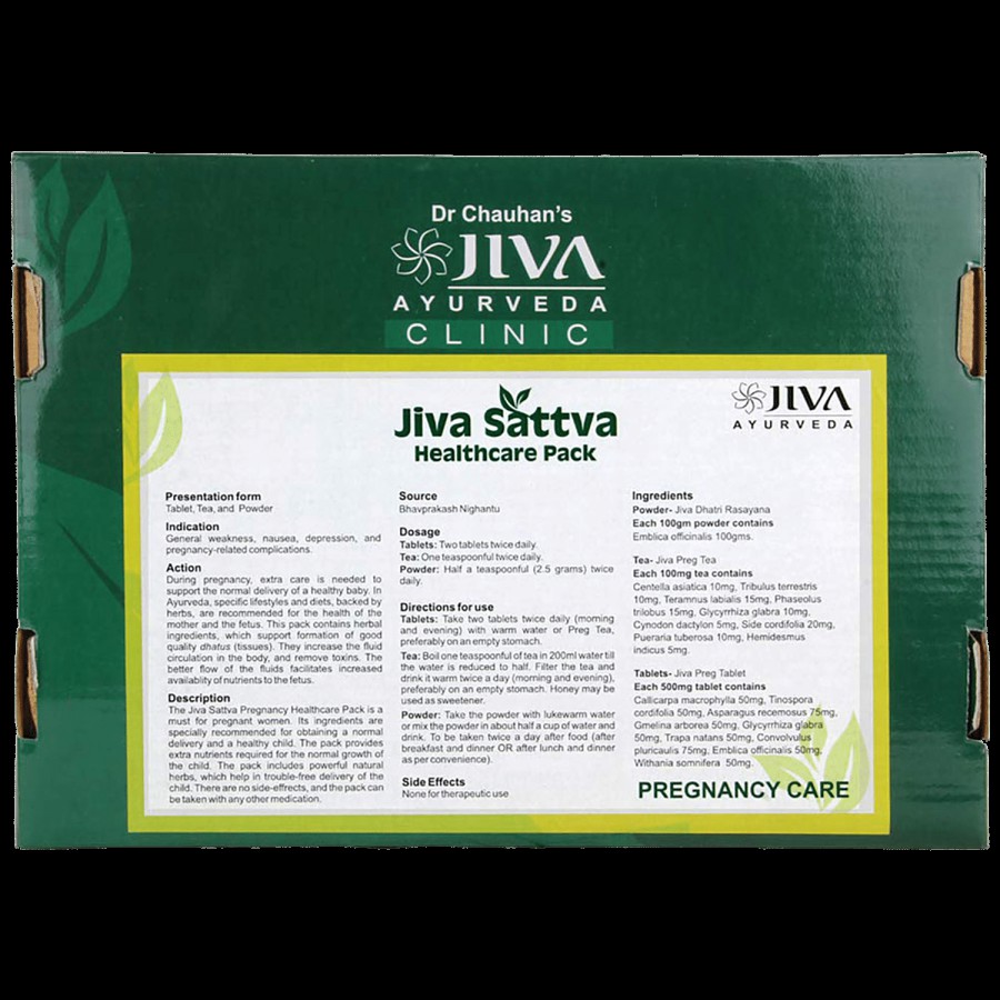 Jiva Ayurveda Hair Loss Health Care Pack - For 30 Days