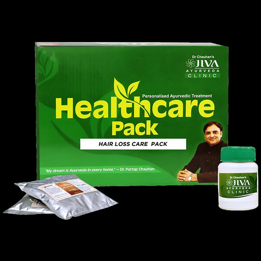 Jiva Ayurveda Hair Loss Health Care Pack - For 30 Days