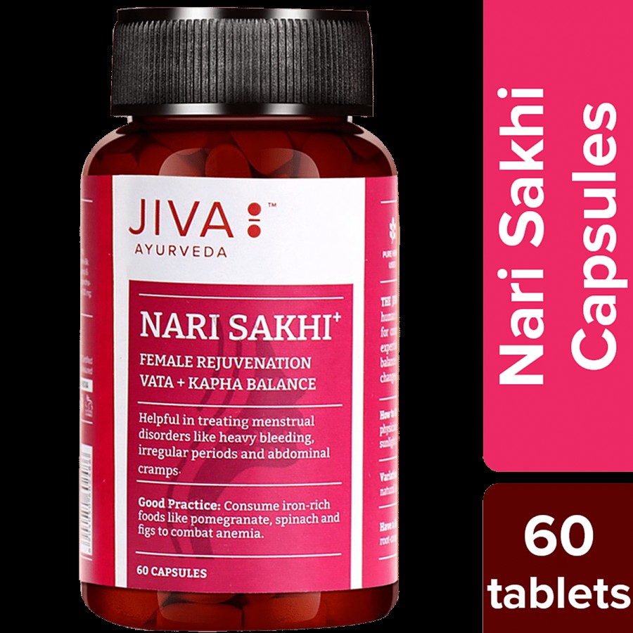 Jiva Ayurveda Nari Sakhi Capsule - Balances Hormones & Enhances Fertility