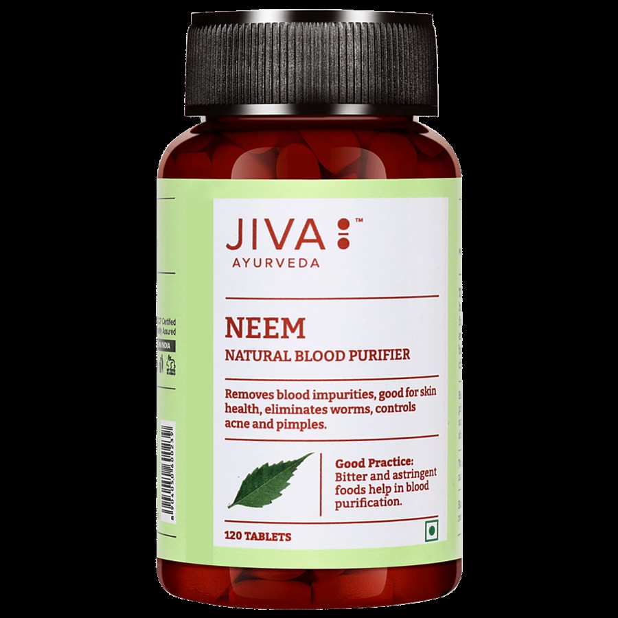 Jiva Ayurveda Neem Tablet - For Blood Purification