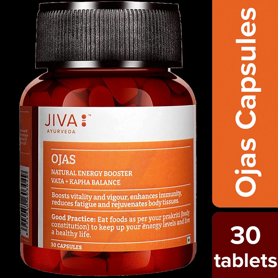 Jiva Ayurveda Ojas Dietary Supplement Capsule - Boosts Immunity