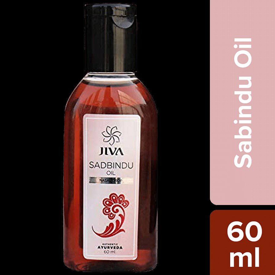 Jiva Ayurveda Sadbindu Oil Nasal Drop - For Headaches