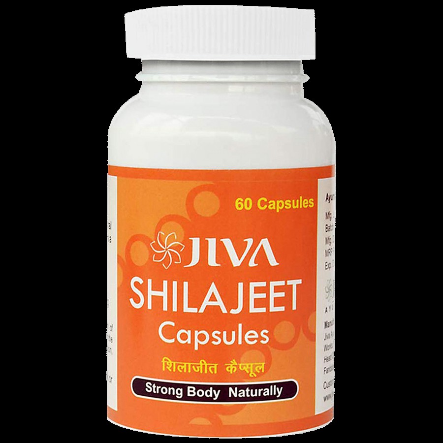 Jiva Ayurveda Shilajeet Capsule - For Strength & Stamina