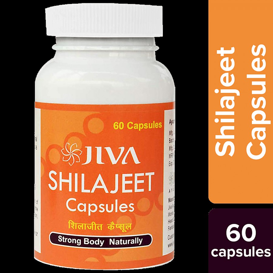 Jiva Ayurveda Shilajeet Capsule - For Strength & Stamina