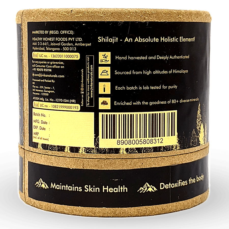 Jivika Naturals Premium Shilajit - Pure Resin