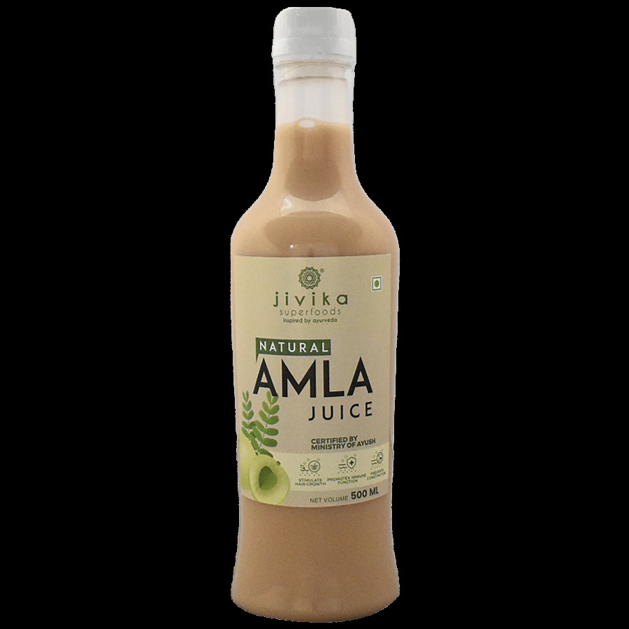 Jivika Naturals Natural Amla Juice - Stimulates Hair Growth