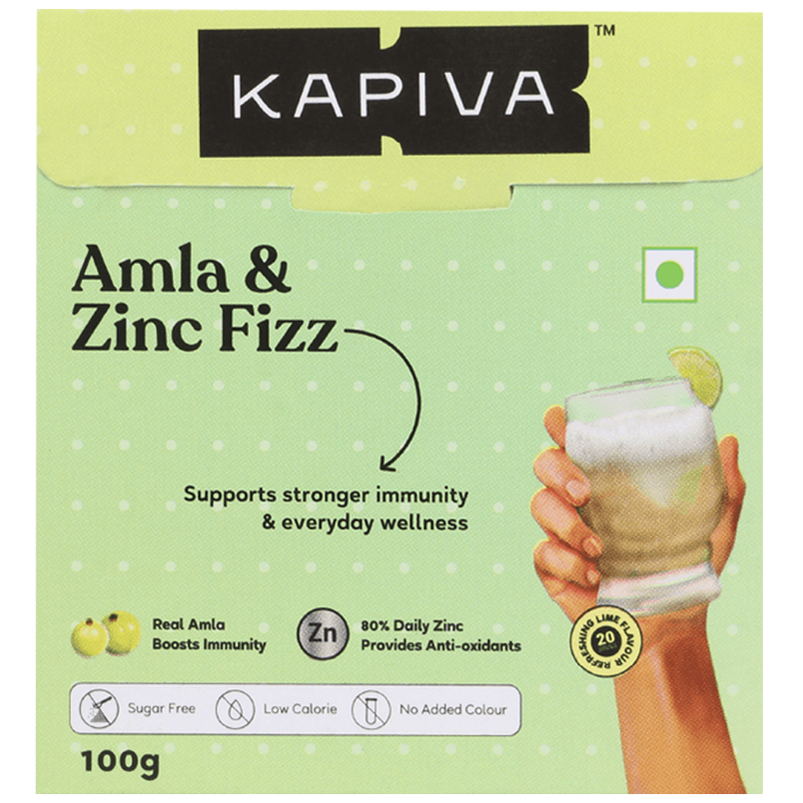 Kapiva Amla & Zinc Fizz Supplement For Strong Immunity & Everyday Wellness