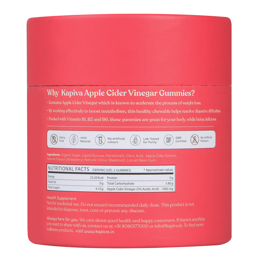 Kapiva Apple Cider Vinegar - 10 Gummies