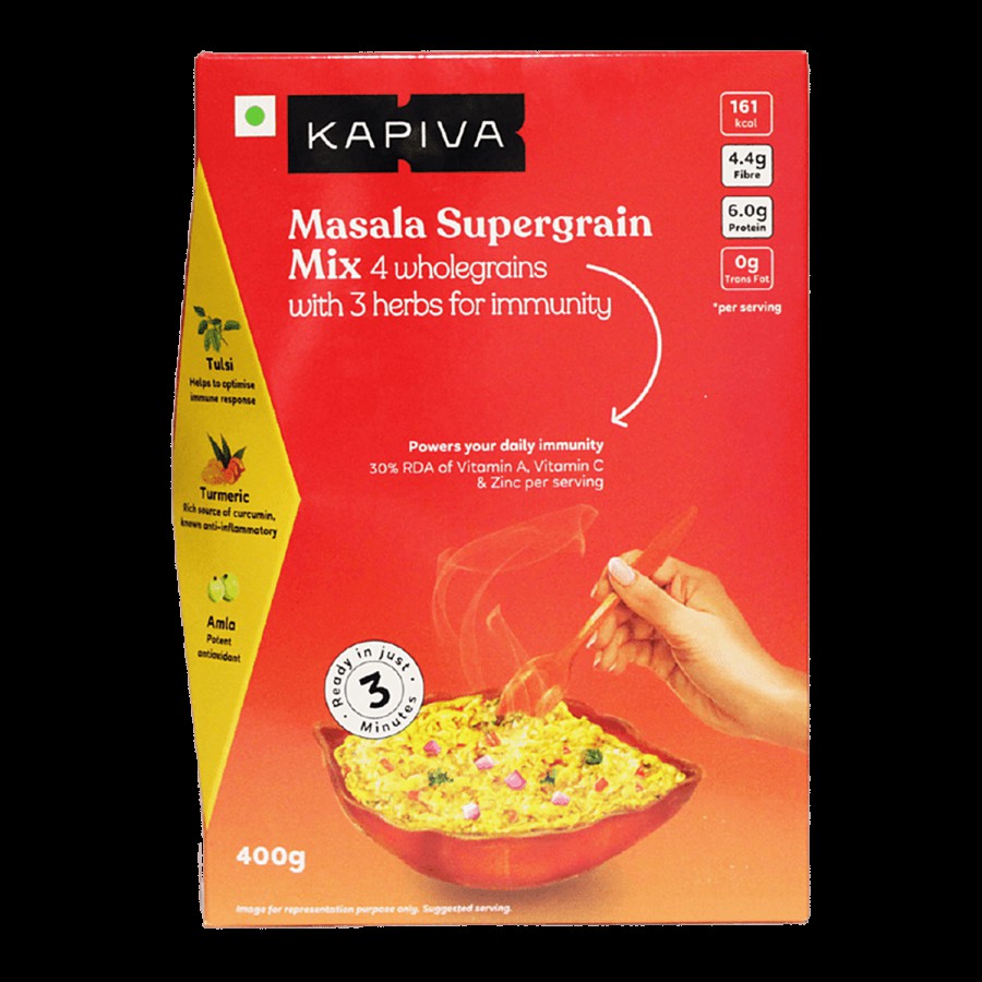 Kapiva Masala Supergrain Mix Instant Meal - Oats