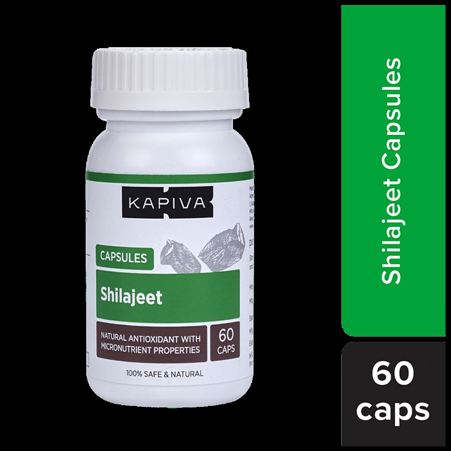 Kapiva Shilajeet Capsules - Boosts Stamina & Calms Your Mind