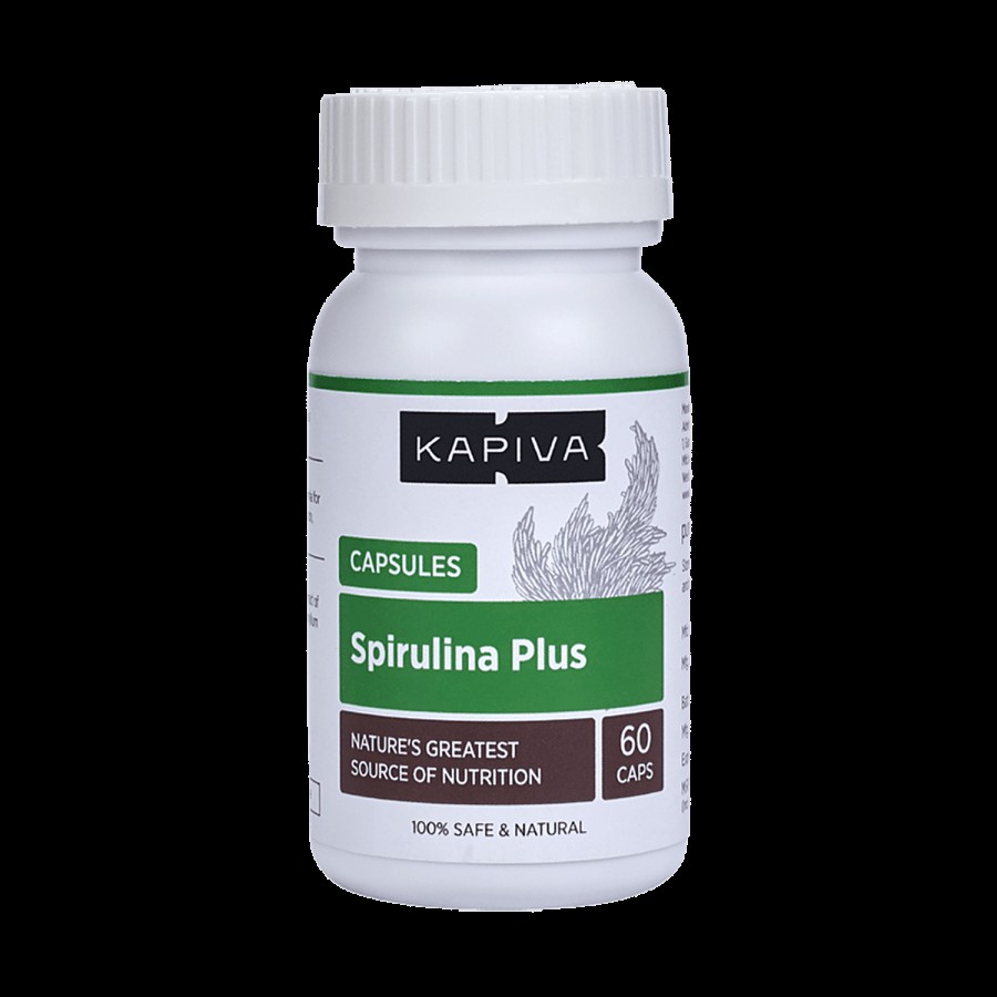 Kapiva Spirulina Plus Capsules  - Used As A Nutrition Supplement