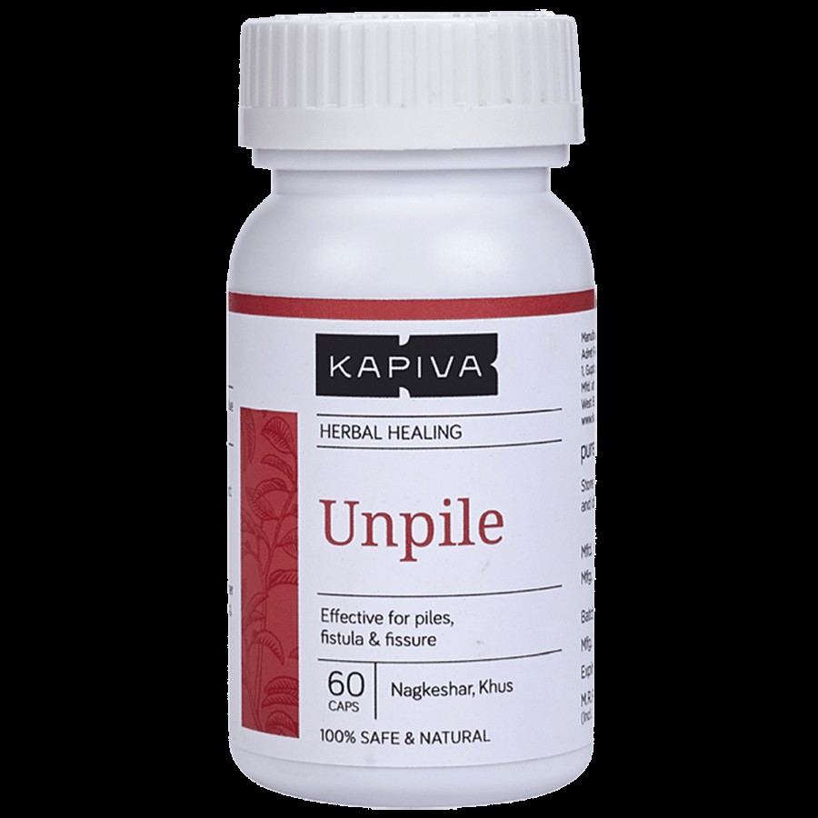 Kapiva Unpile Capsules - Effective For Treating Piles