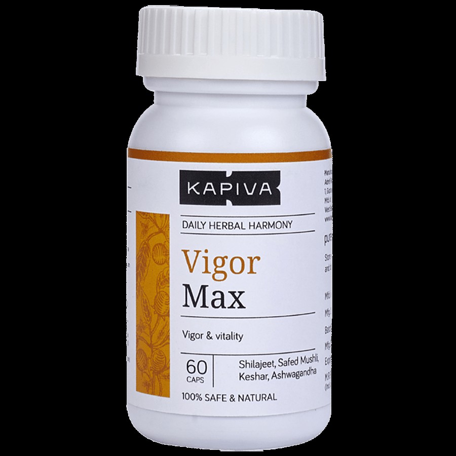 Kapiva Vigor Max Capsules - Boosts Stamina