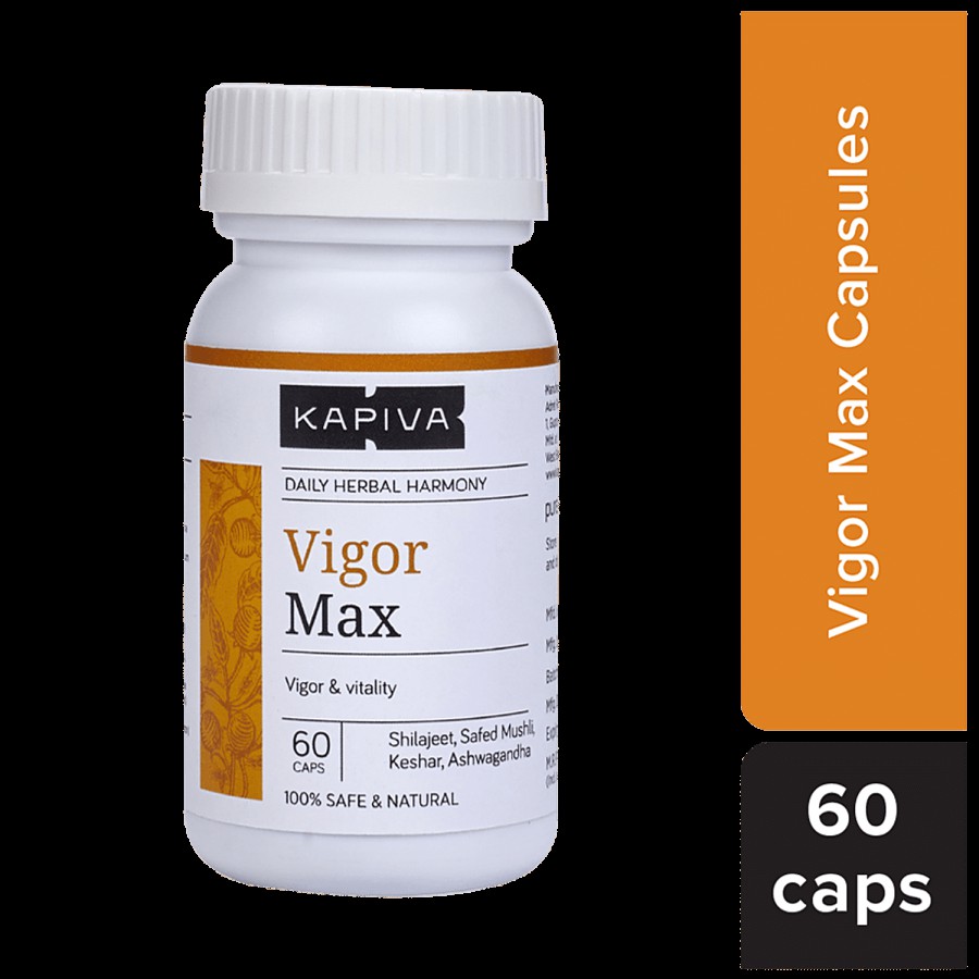 Kapiva Vigor Max Capsules - Boosts Stamina