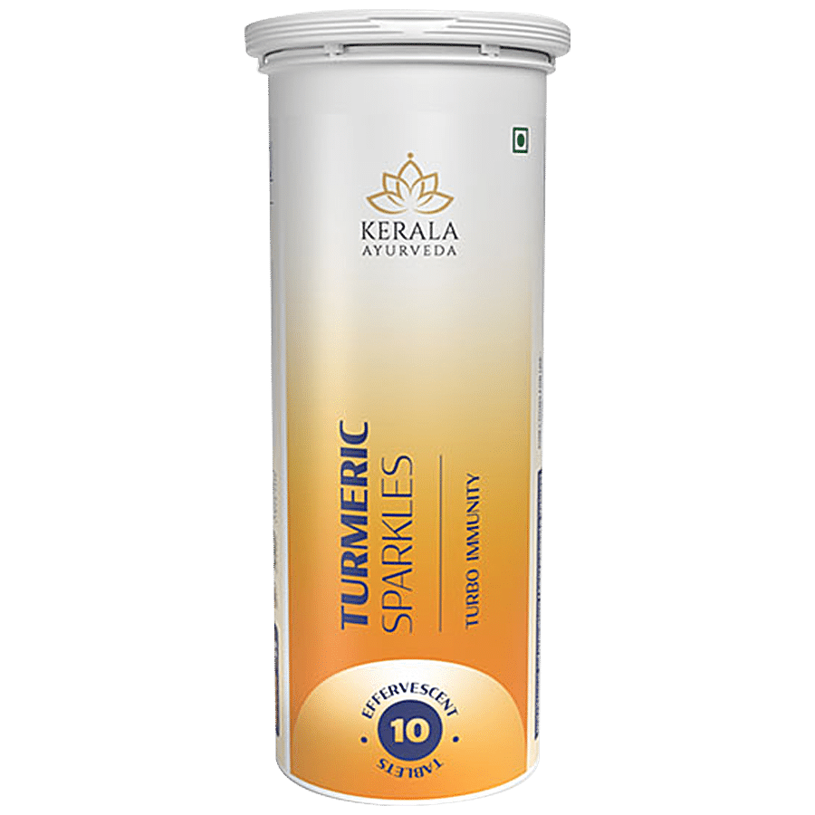 Kerala Ayurveda Turmeric Sparkles Effervescent Tablet - Immunity Booster