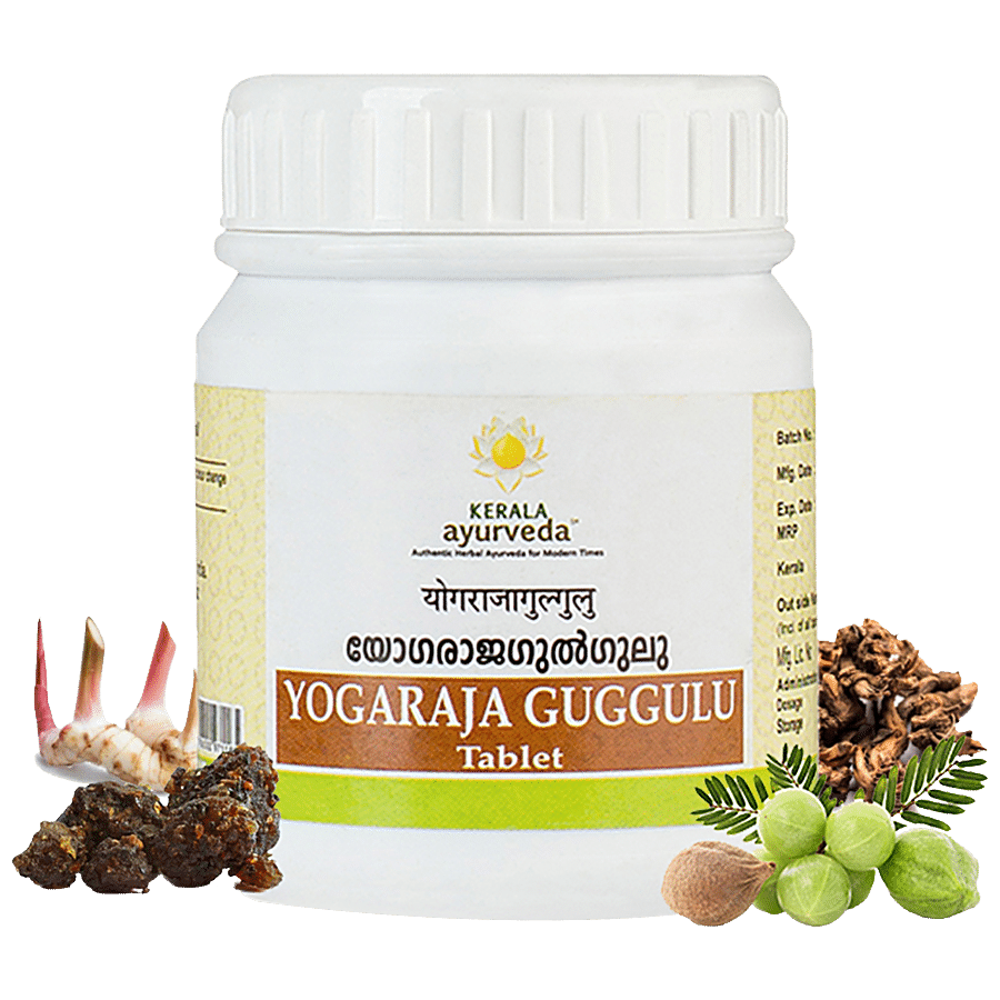 Kerala Ayurveda Yogaraja Guggulu Tablet - Herbal