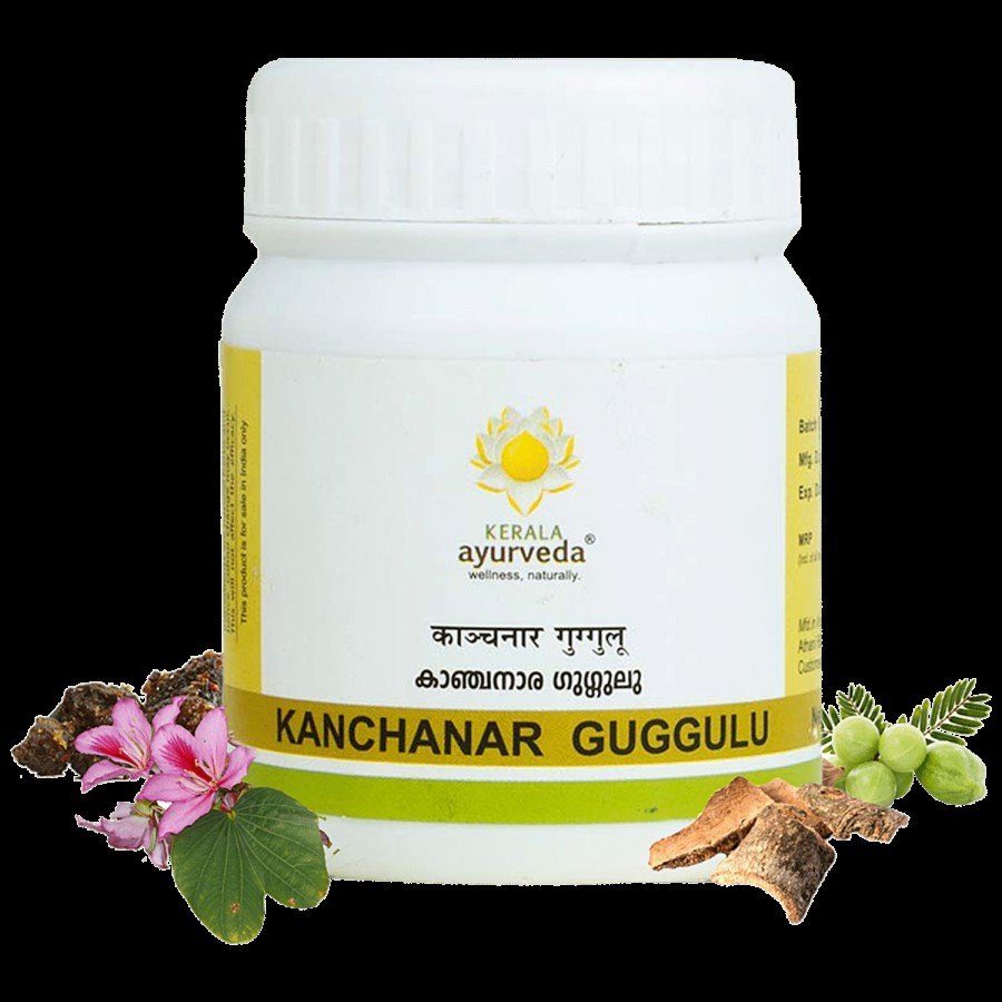 Kerala Ayurveda Kanchanar Guggulu Tablet - Combats Hypothyroidism