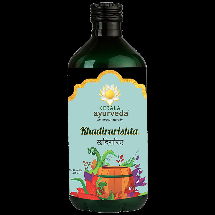 Kerala Ayurveda Khadirarishta Herbal Blood Purifier - Reduces Acne