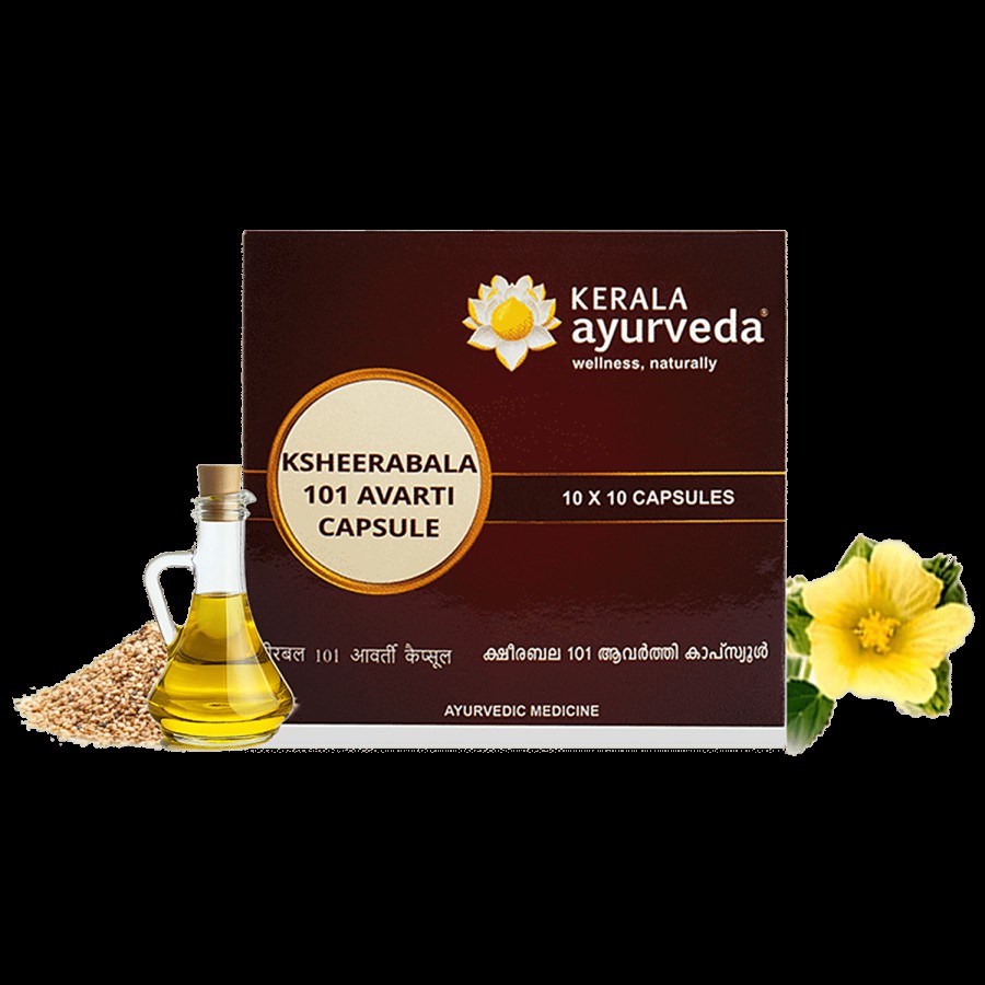 Kerala Ayurveda Ksheerabala 101 Avarti Capsule - For Healthy Joints