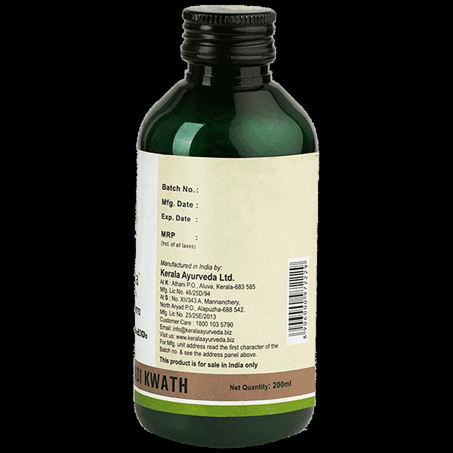 Kerala Ayurveda Manjishtadi Kwath 200 Ml | Natural Blood Purifier | For Clear