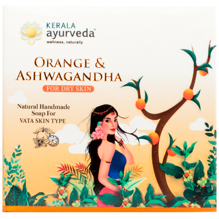 Kerala Ayurveda Natural Handmade Orange & Ashwagandha Soap