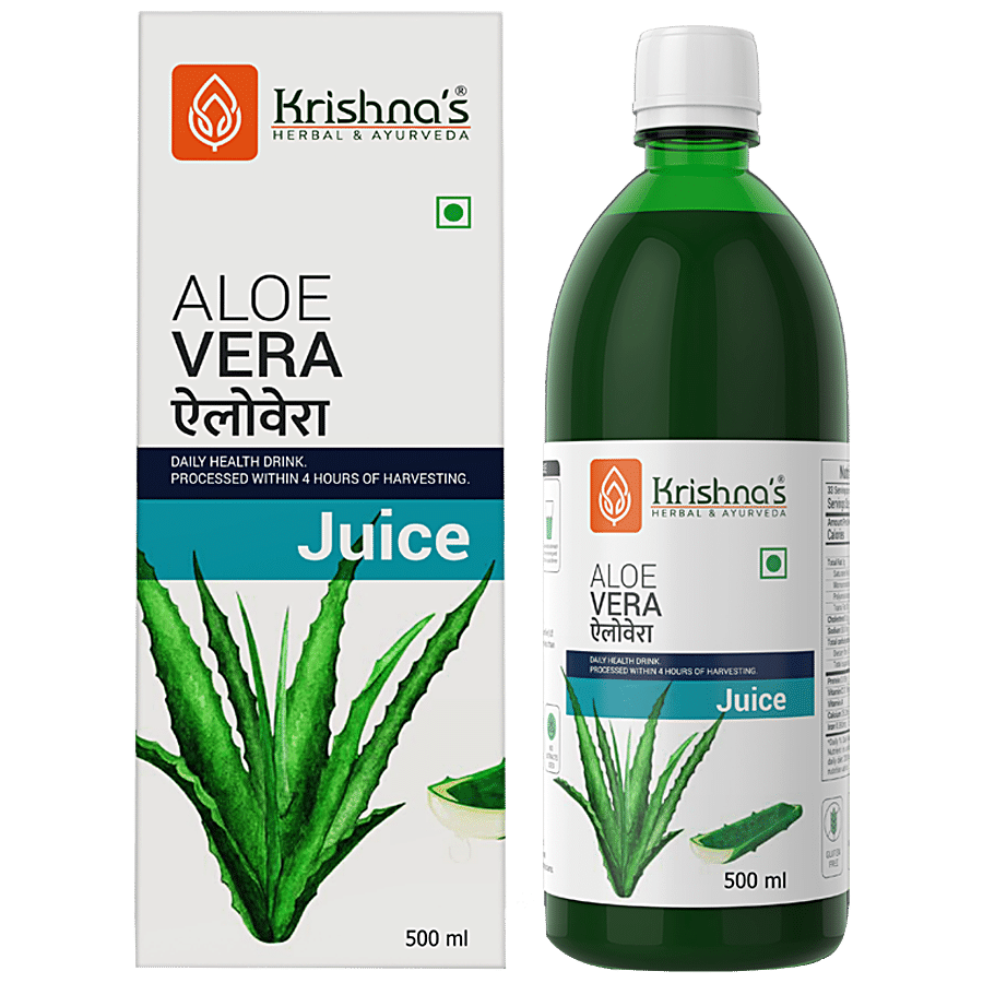 Krishnas Aloe Vera Juice - High Fiber